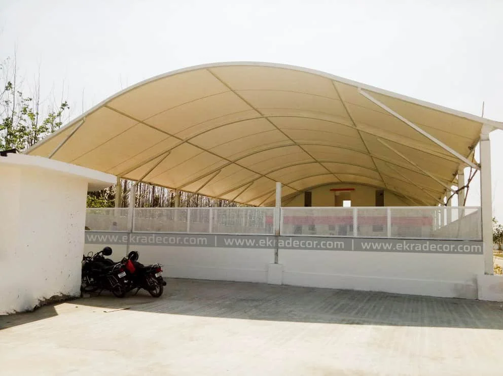 G.D. Goenka School, Rudrapur (558 m&sup2;) tensile structure, Ekra Decor